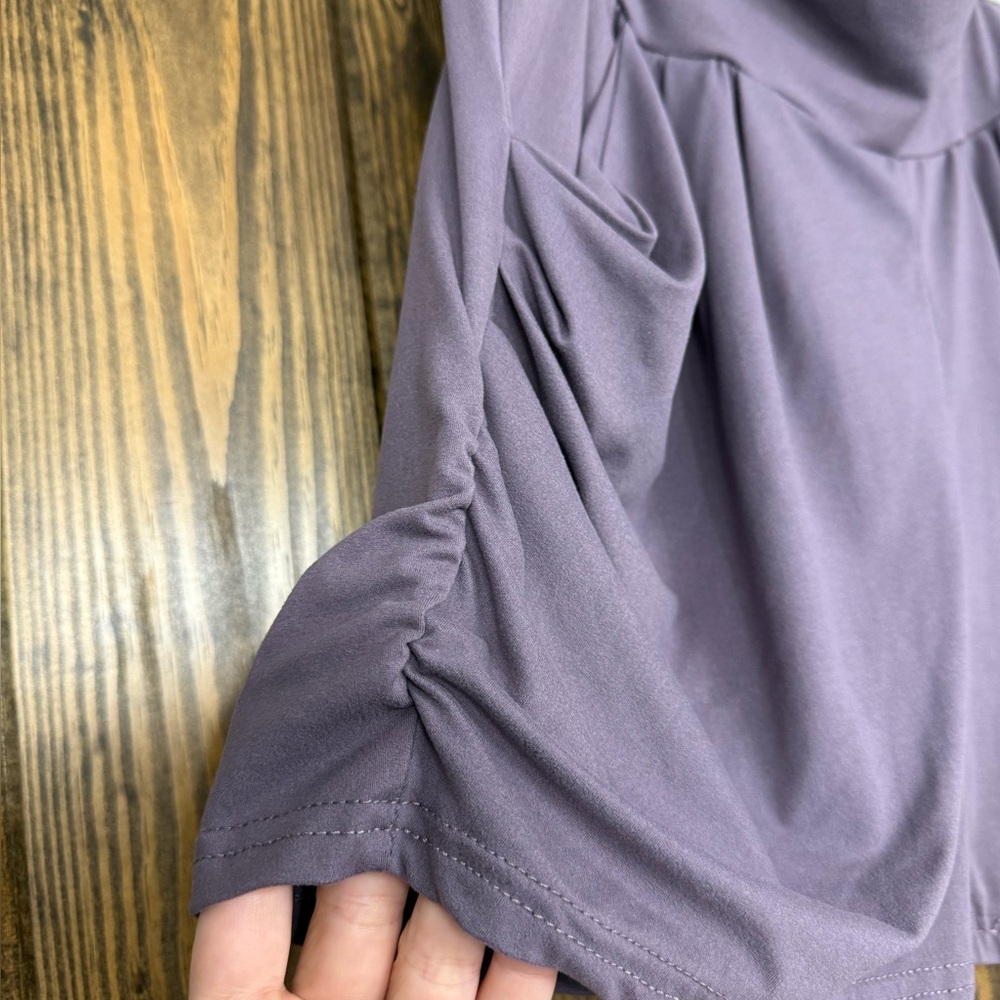 Purple Ruched Shorts - Picture 5 of 7